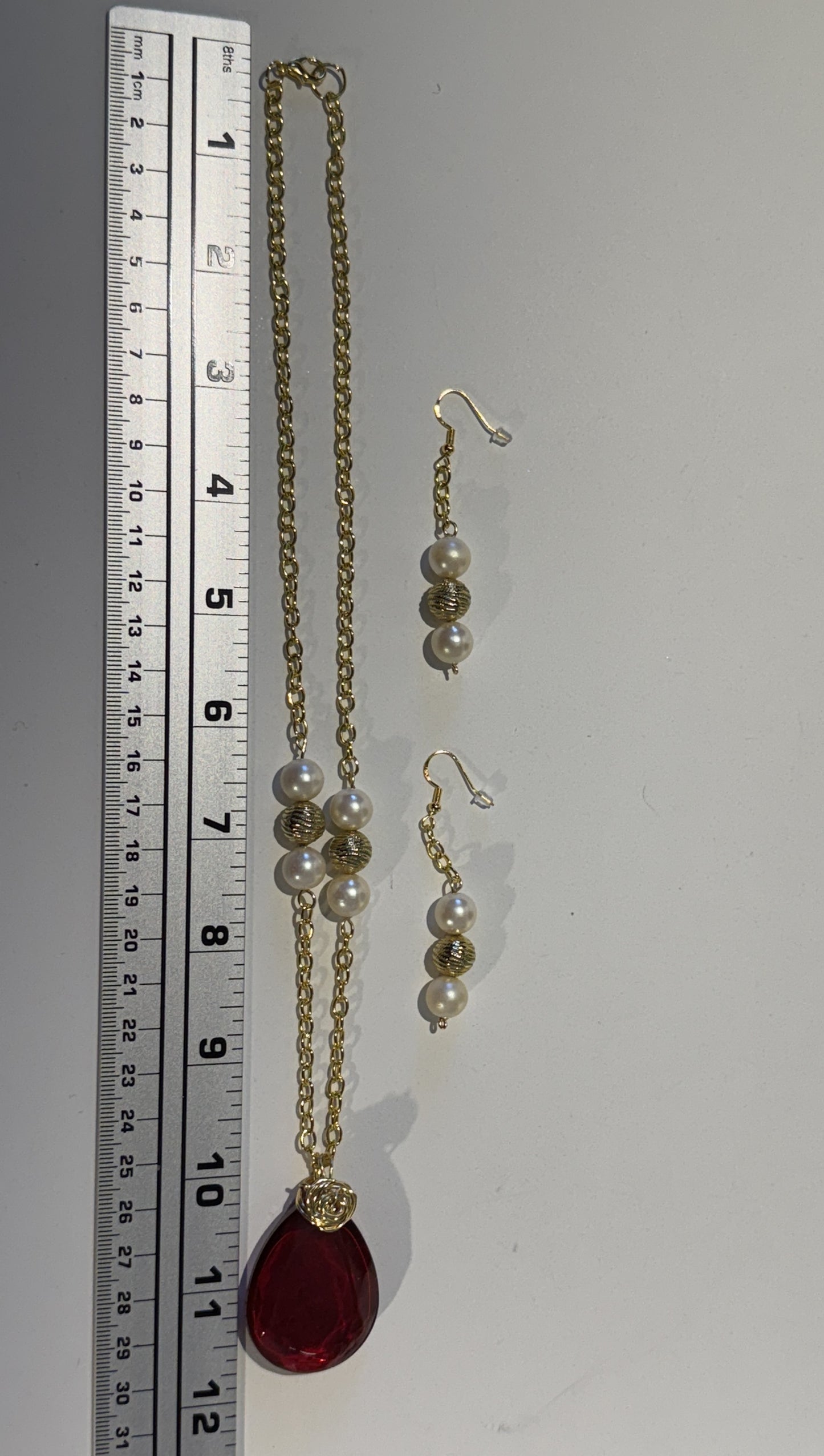 "Crafted to captivate." - Necklace and earring set