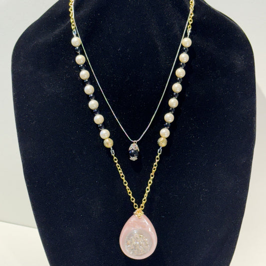 "Romance reimagined in every detail.”- Mixed metals necklace set