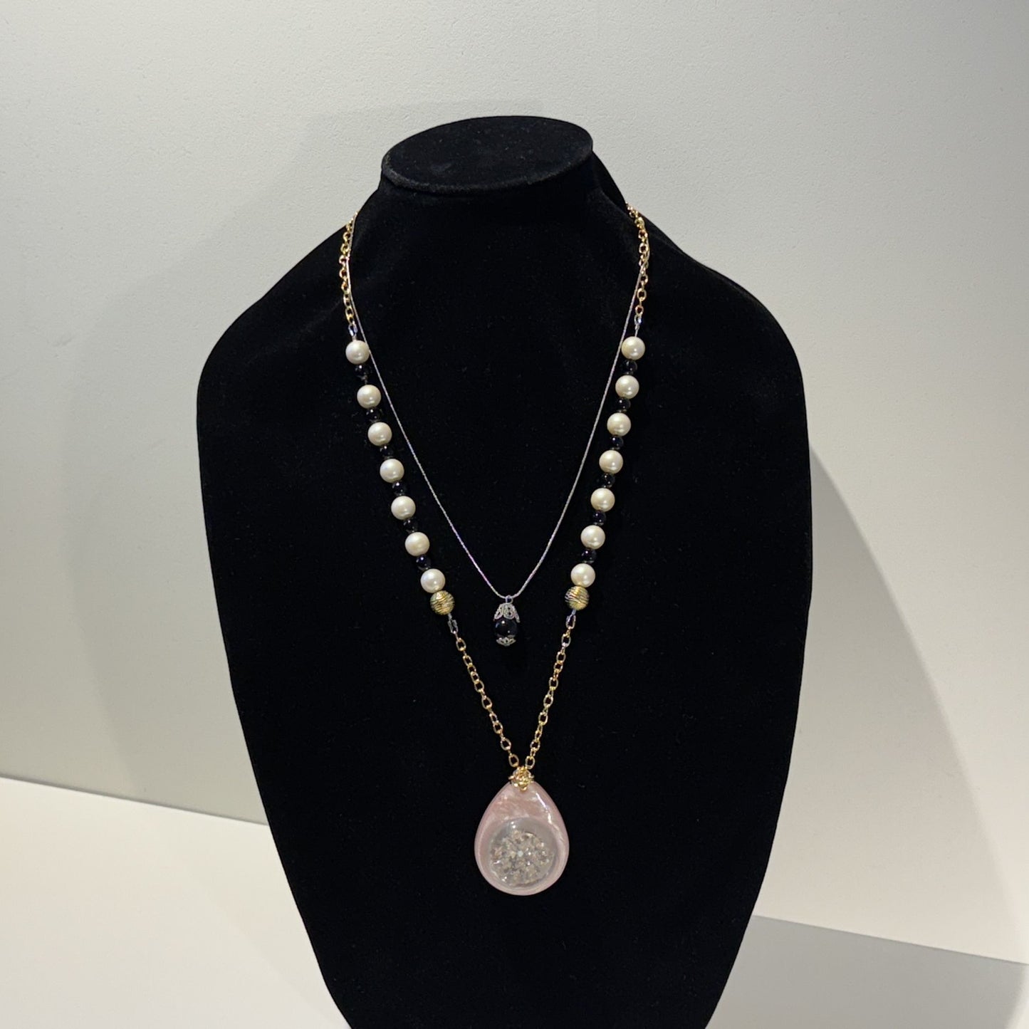 "Romance reimagined in every detail.”- Mixed metals necklace set