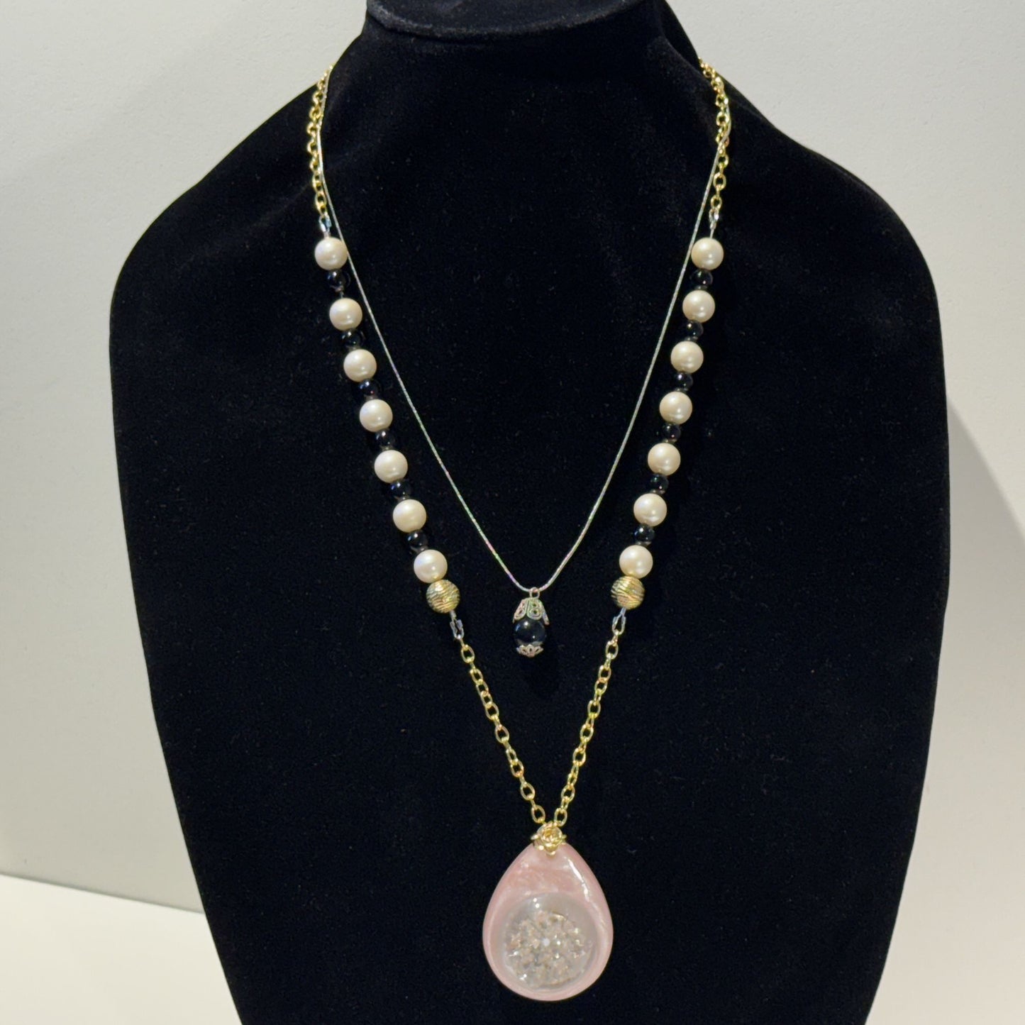 "Romance reimagined in every detail.”- Mixed metals necklace set