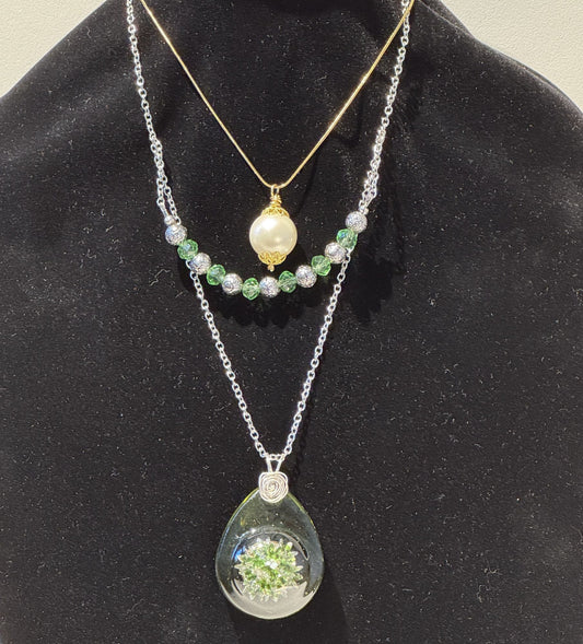 "Two chains, endless charm” - Mixed metals necklace set