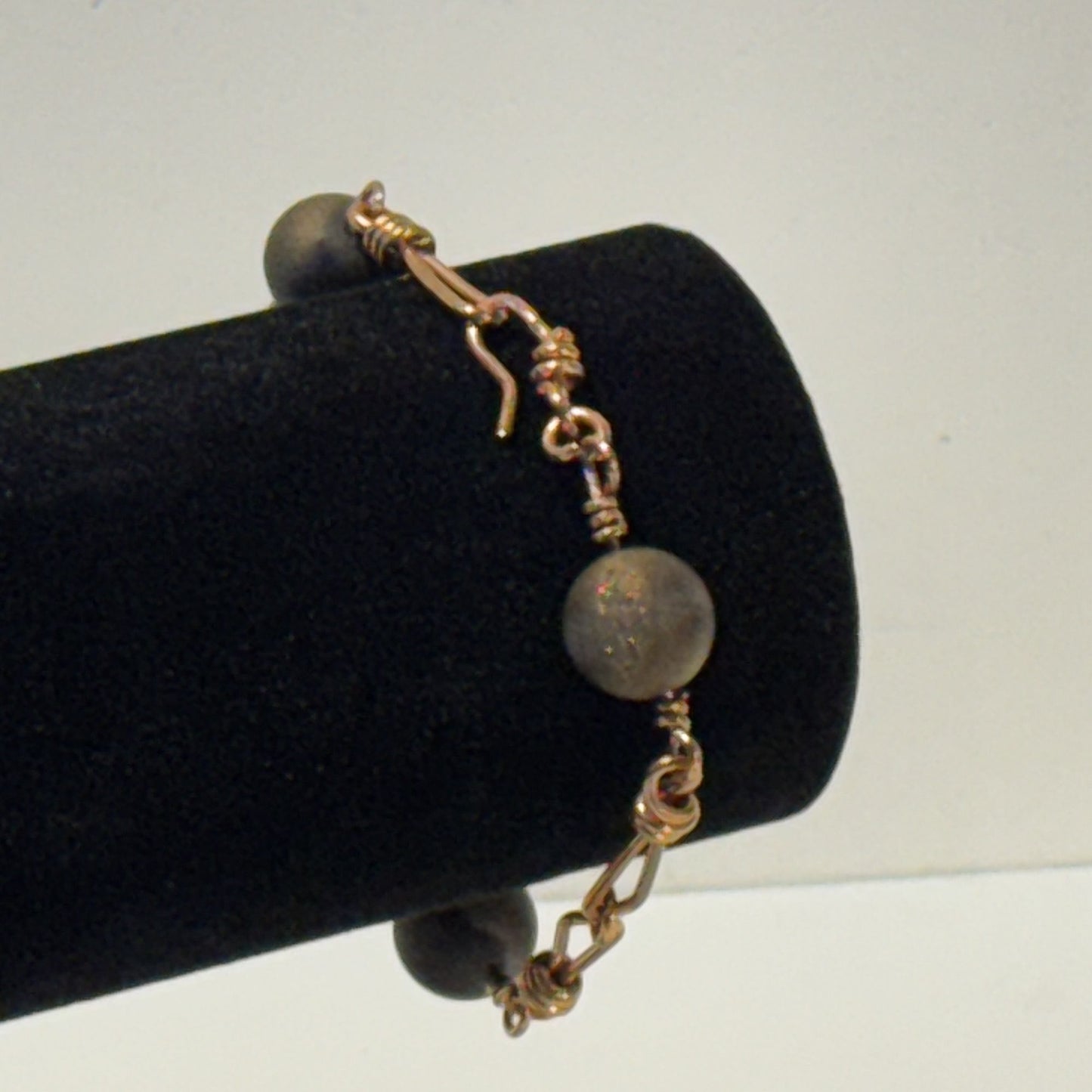 “Earthy tones, artisan design” - Copper bracelet