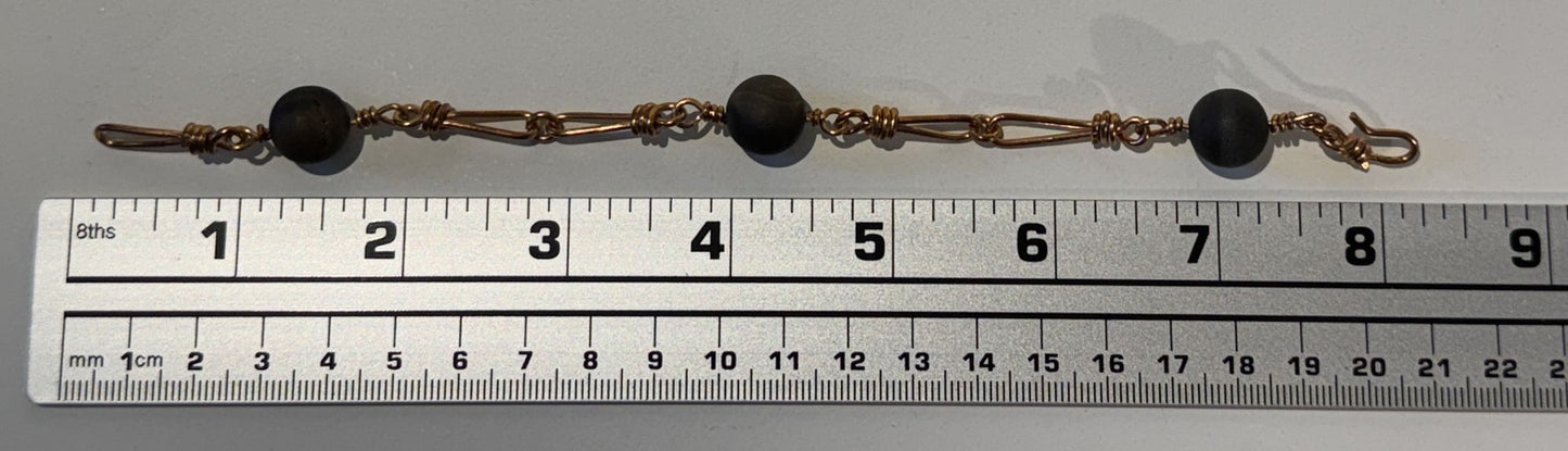 “Earthy tones, artisan design” - Copper bracelet