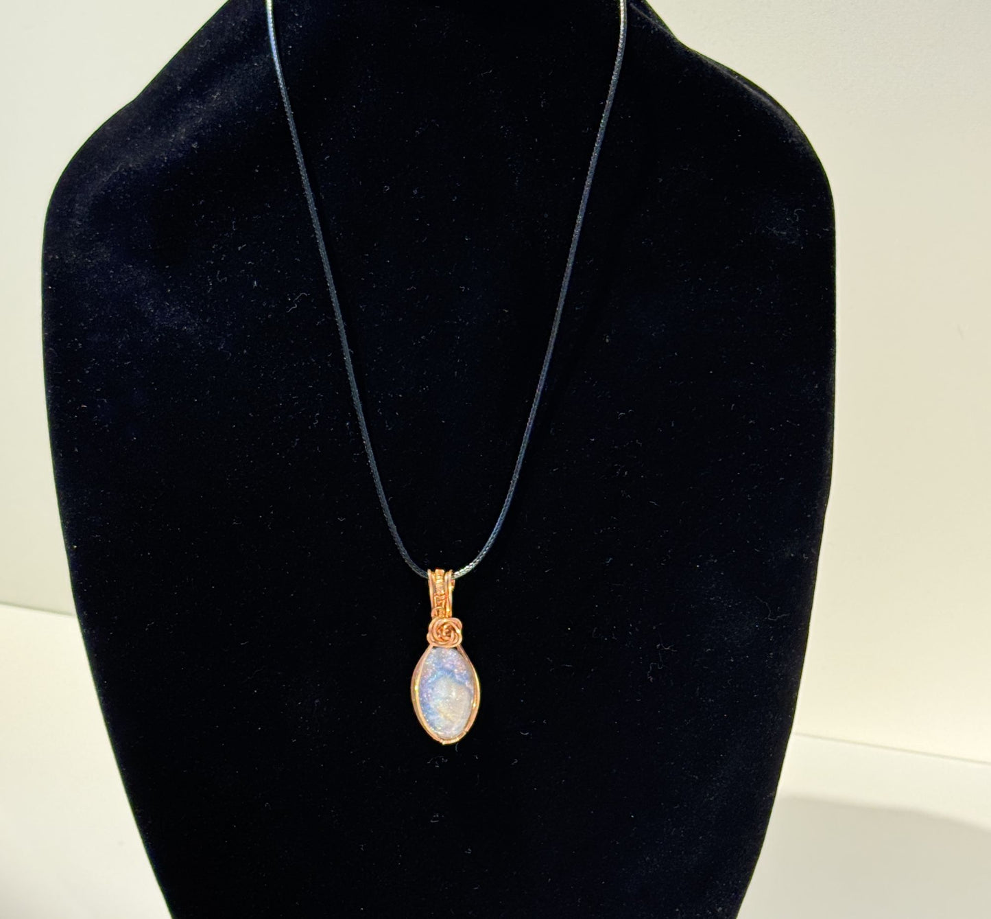 “Earthy copper. Celestial shine” - Corded Necklace