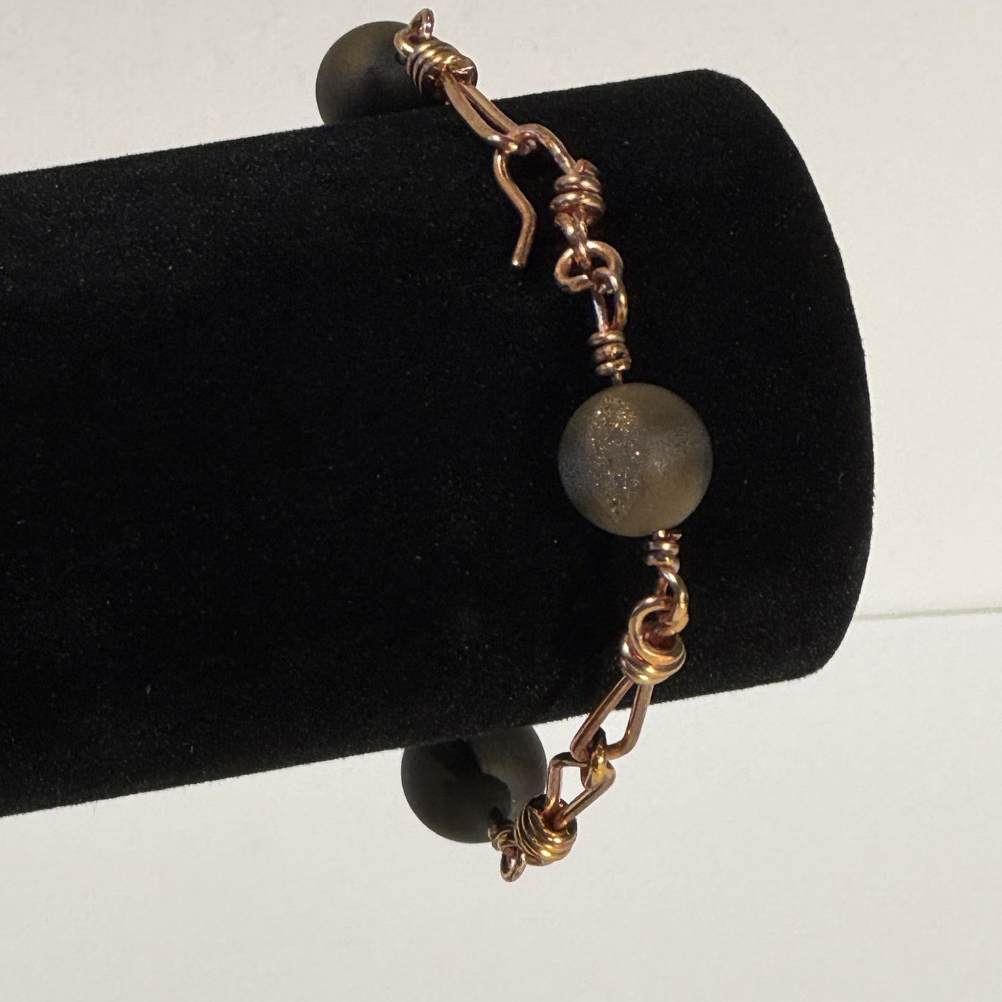 “Earthy tones, artisan design” - Copper bracelet