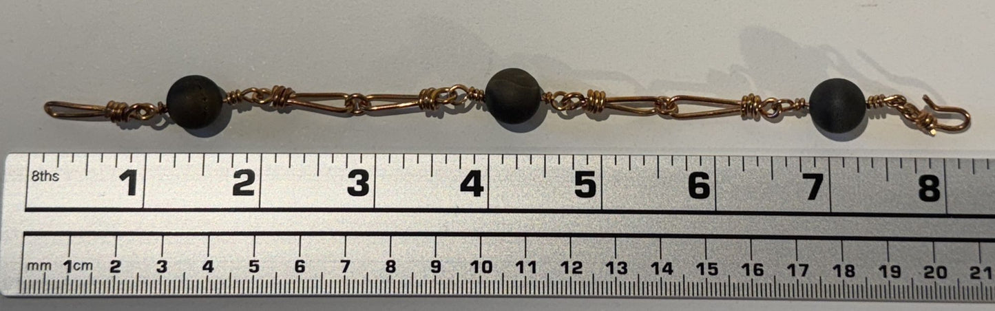 “Earthy tones, artisan design” - Copper bracelet