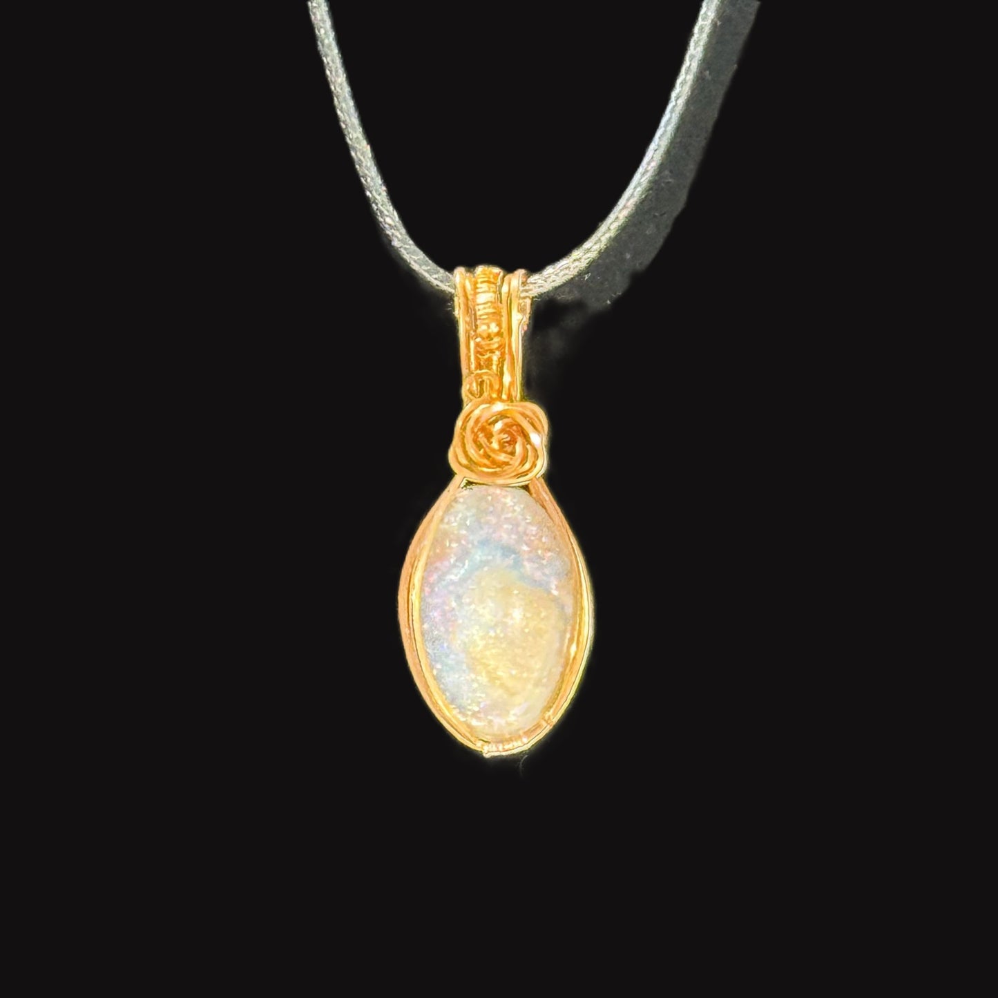 “Earthy copper. Celestial shine” - Corded Necklace